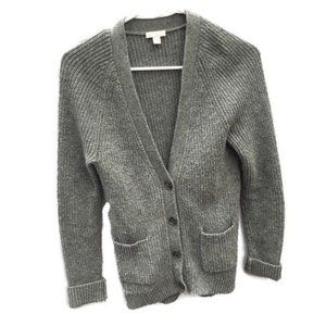Gap sweater cardigan grey button pockets small